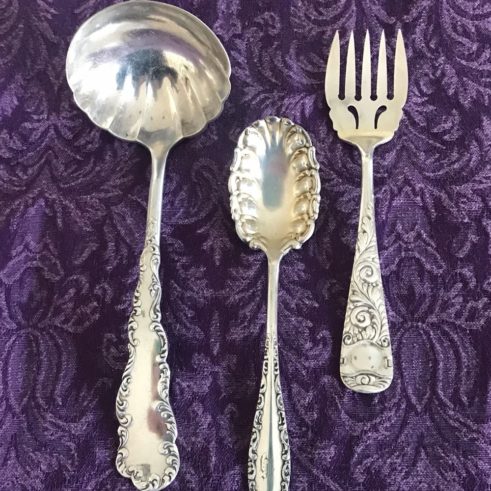 Silver Serving Pieces Antique